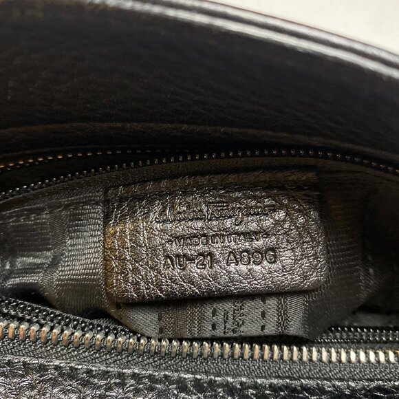 Salvatore Ferragamo Sofia Black Leather Satchel - Picture 7 of 12